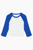 Women's Raglan Baseball Crop Tee