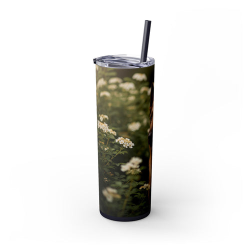 Skinny Tumbler with Straw – 20 oz Stainless Steel Cup