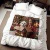 Christmas Puppy Gift Blanket