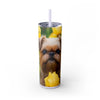 Skinny Tumbler with Straw – 20 oz Stainless Steel Cup