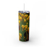 Skinny Tumbler with Straw – 20 oz Stainless Steel Cup