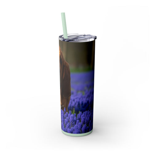 Skinny Tumbler with Straw – 20 oz Stainless Steel Cup