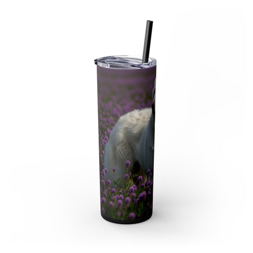 Skinny Tumbler with Straw – 20 oz Stainless Steel Cup