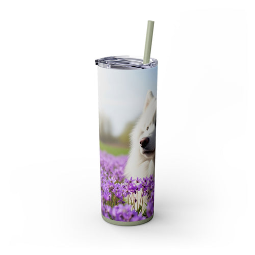 Skinny Tumbler with Straw – 20 oz Stainless Steel Cup