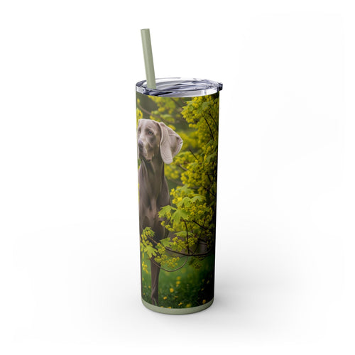 Skinny Tumbler with Straw – 20 oz Stainless Steel Cup
