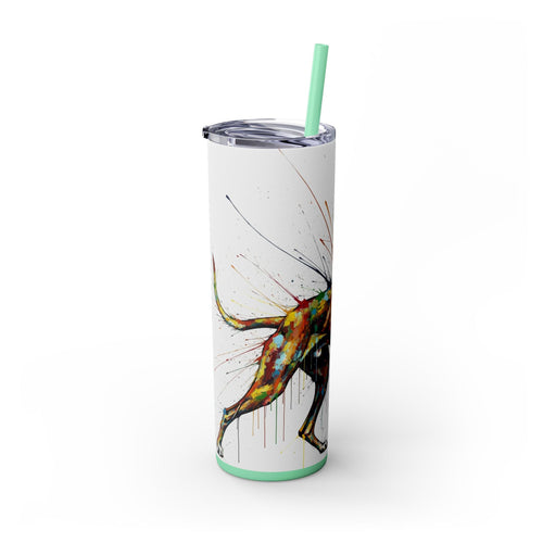 Skinny Tumbler with Straw – 20 oz Stainless Steel Cup