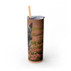 Skinny Tumbler with Straw – 20 oz Stainless Steel Cup