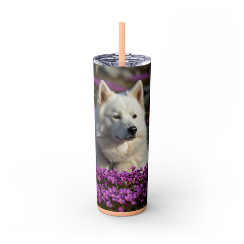 Skinny Tumbler with Straw – 20 oz Stainless Steel Cup