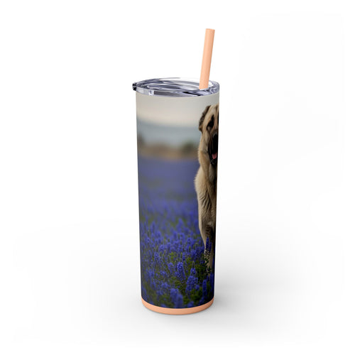 Skinny Tumbler with Straw – 20 oz Stainless Steel Cup