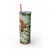 Skinny Tumbler with Straw – 20 oz Stainless Steel Cup