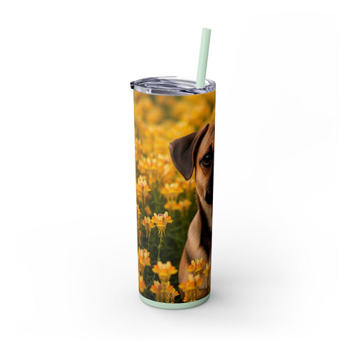 Skinny Tumbler with Straw – 20 oz Stainless Steel Cup