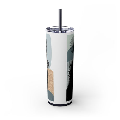 Skinny Tumbler with Straw – 20 oz Stainless Steel Cup