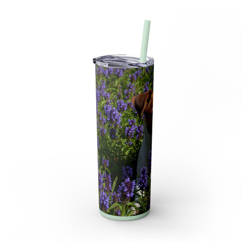 Skinny Tumbler with Straw – 20 oz Stainless Steel Cup