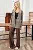 Fall and winter plaid blazer