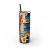 Skinny Tumbler with Straw – 20 oz Stainless Steel Cup