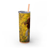 Skinny Tumbler with Straw – 20 oz Stainless Steel Cup