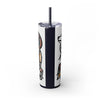 Skinny Tumbler with Straw – 20 oz Stainless Steel Cup