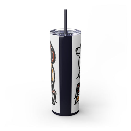 Skinny Tumbler with Straw – 20 oz Stainless Steel Cup