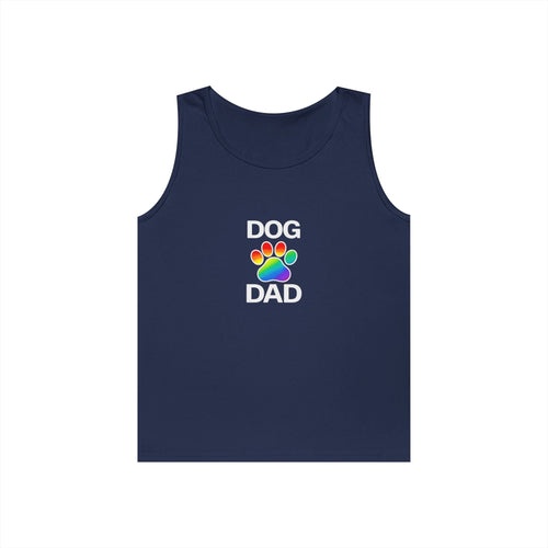 Pride Dog Dad Unisex Heavy Cotton Tank Top (9 Colors)
