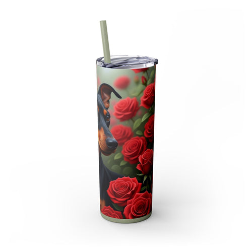 Skinny Tumbler with Straw – 20 oz Stainless Steel Cup