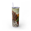 Skinny Tumbler with Straw – 20 oz Stainless Steel Cup