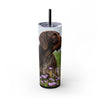 Skinny Tumbler with Straw – 20 oz Stainless Steel Cup