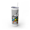 Skinny Tumbler with Straw – 20 oz Stainless Steel Cup