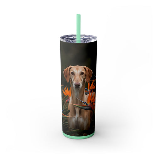 Skinny Tumbler with Straw – 20 oz Stainless Steel Cup
