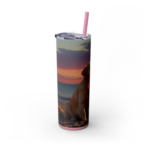 Skinny Tumbler with Straw – 20 oz Stainless Steel Cup