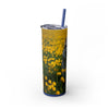 Skinny Tumbler with Straw – 20 oz Stainless Steel Cup
