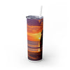 Skinny Tumbler with Straw – 20 oz Stainless Steel Cup