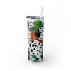 Skinny Tumbler with Straw – 20 oz Stainless Steel Cup