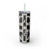 Skinny Tumbler with Straw – 20 oz Stainless Steel Cup