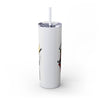 Skinny Tumbler with Straw – 20 oz Stainless Steel Cup