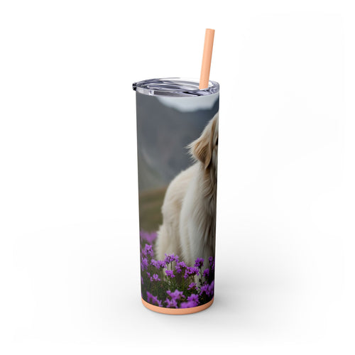 Skinny Tumbler with Straw – 20 oz Stainless Steel Cup