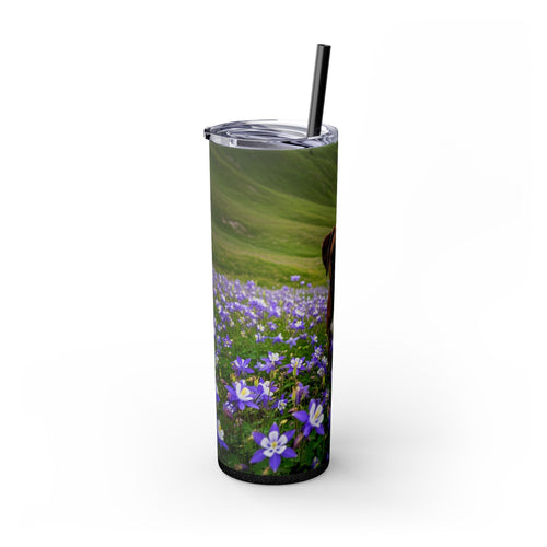 Skinny Tumbler with Straw – 20 oz Stainless Steel Cup