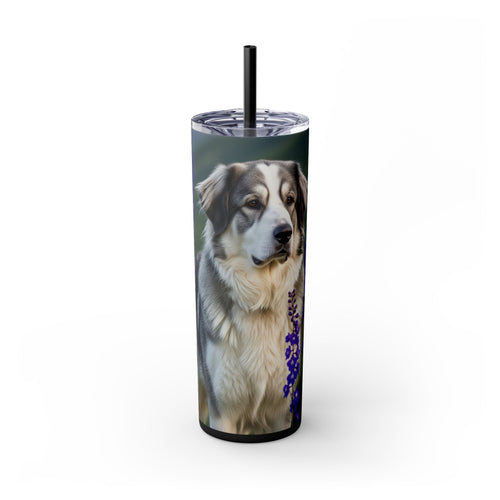 Skinny Tumbler with Straw – 20 oz Stainless Steel Cup