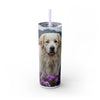 Skinny Tumbler with Straw – 20 oz Stainless Steel Cup