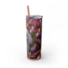Skinny Tumbler with Straw – 20 oz Stainless Steel Cup