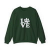Love Paw Print Sweatshirt Sizes Small - 4XL (8 colors)
