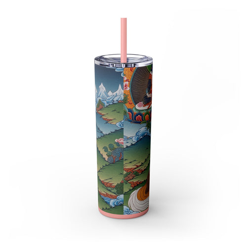 Skinny Tumbler with Straw – 20 oz Stainless Steel Cup