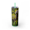 Skinny Tumbler with Straw – 20 oz Stainless Steel Cup