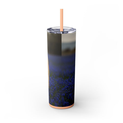 Skinny Tumbler with Straw – 20 oz Stainless Steel Cup