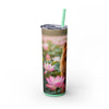Skinny Tumbler with Straw – 20 oz Stainless Steel Cup