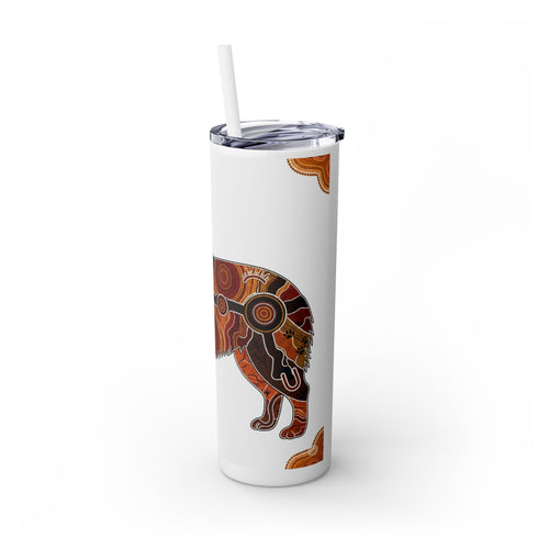 Skinny Tumbler with Straw – 20 oz Stainless Steel Cup
