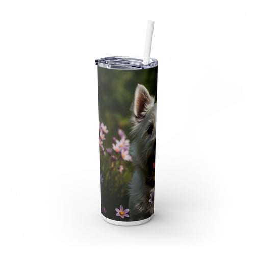 Skinny Tumbler with Straw – 20 oz Stainless Steel Cup