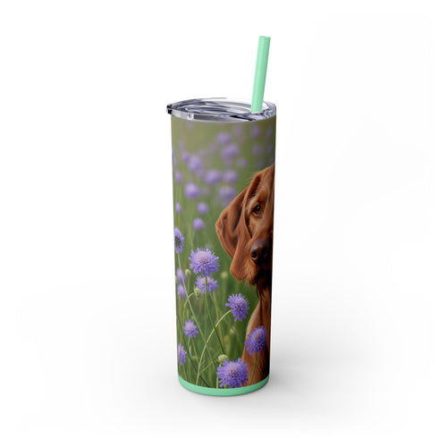 Skinny Tumbler with Straw – 20 oz Stainless Steel Cup