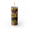 Skinny Tumbler with Straw – 20 oz Stainless Steel Cup