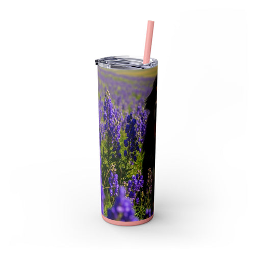 Skinny Tumbler with Straw – 20 oz Stainless Steel Cup