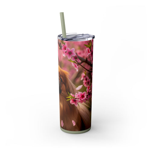 Skinny Tumbler with Straw – 20 oz Stainless Steel Cup
